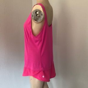 Lululemon micro striped low scoop tank shirt